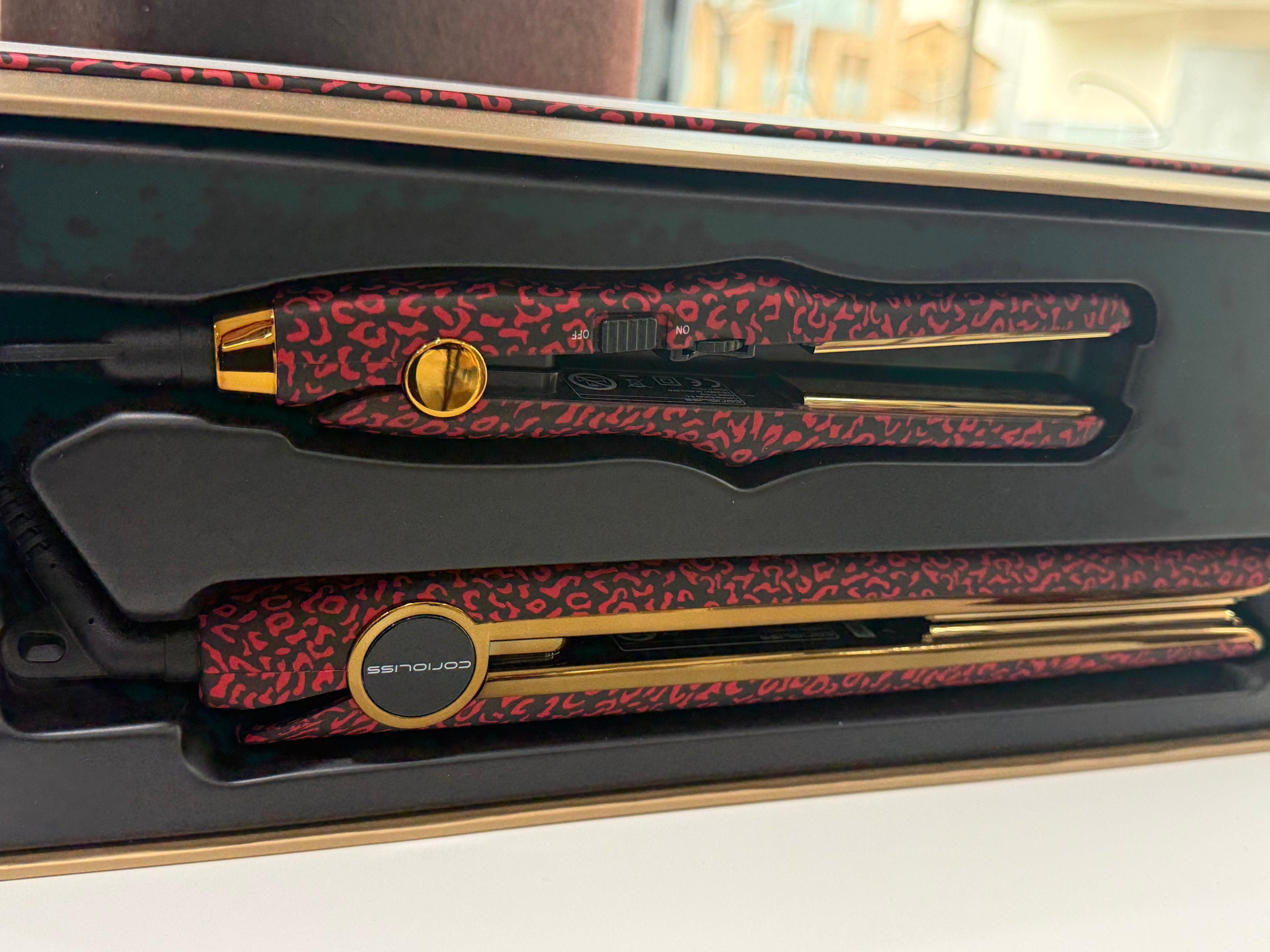 KIT PLANCHA C1 + TENACILLAS C-TRIP RED LEOPARD
