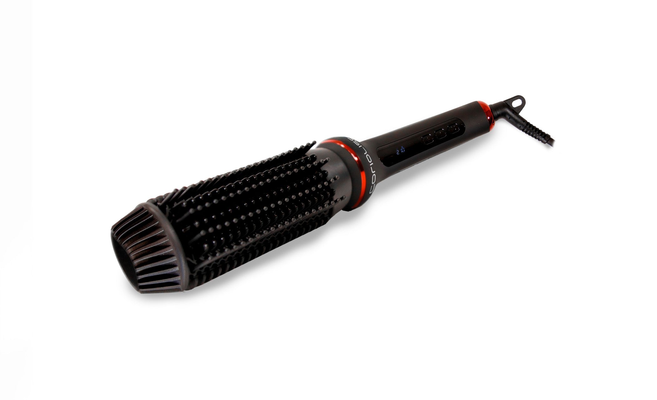 KIT PLANCHA C3 + CEPILLO HOT BRUSH BLACK RED