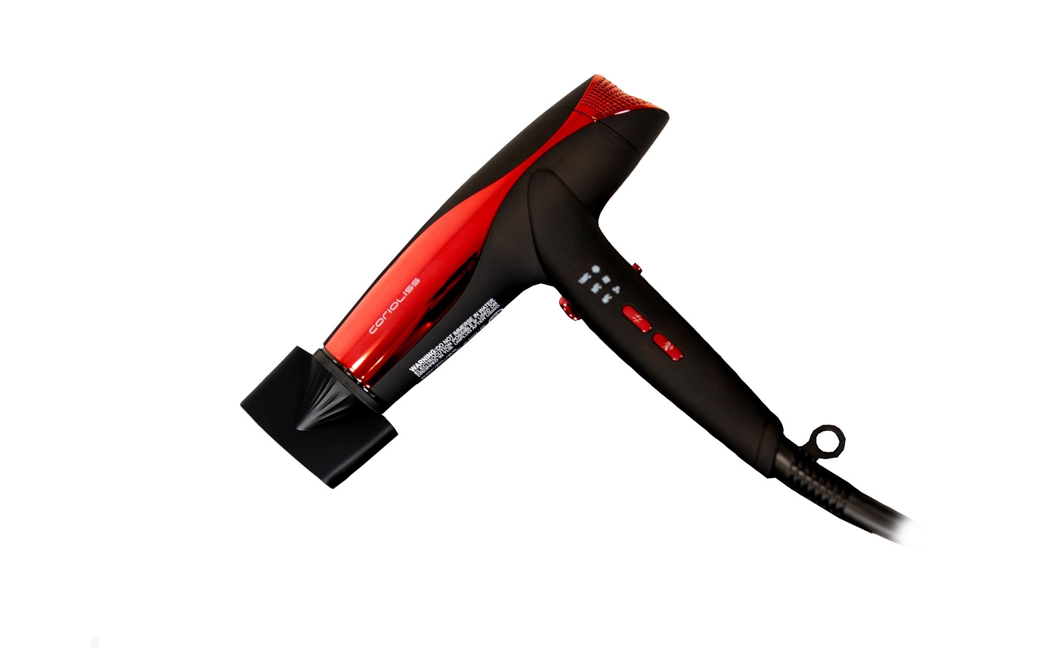 KIT PLANCHA C5 + SECADOR WIND BLACK RED